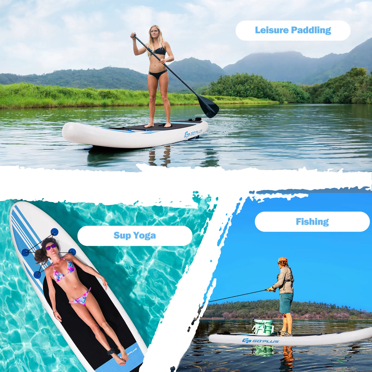 10' Inflatable Stand Up Paddle Board J418