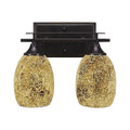 Two Light Bath Bar Dark Granite E4268