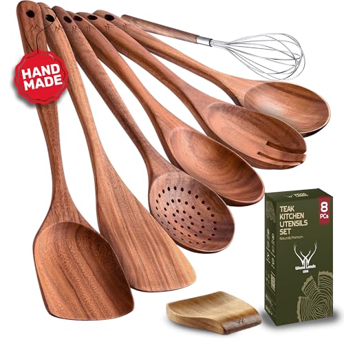 Wooden Spoons and Spatulas 6-Piece Non-Stick Cookware E81821