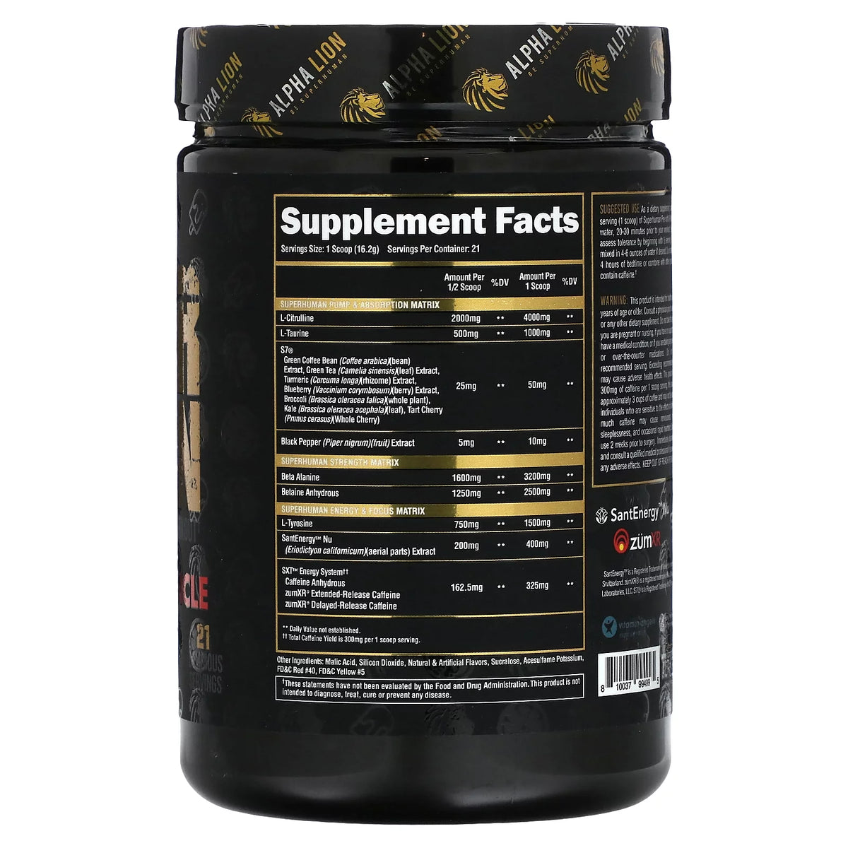 Orange Pre Workout 21 Servings L773