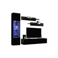 Black Floating Entertainment Center Q91089