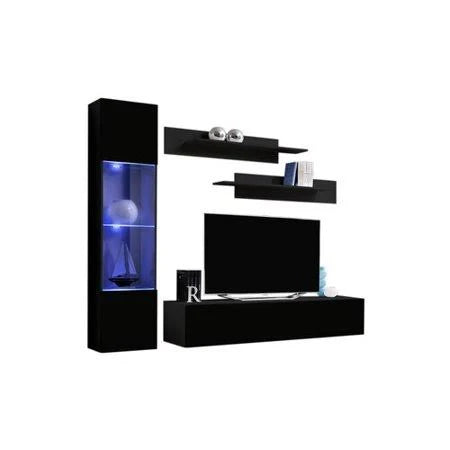 Black Floating Entertainment Center Q91089