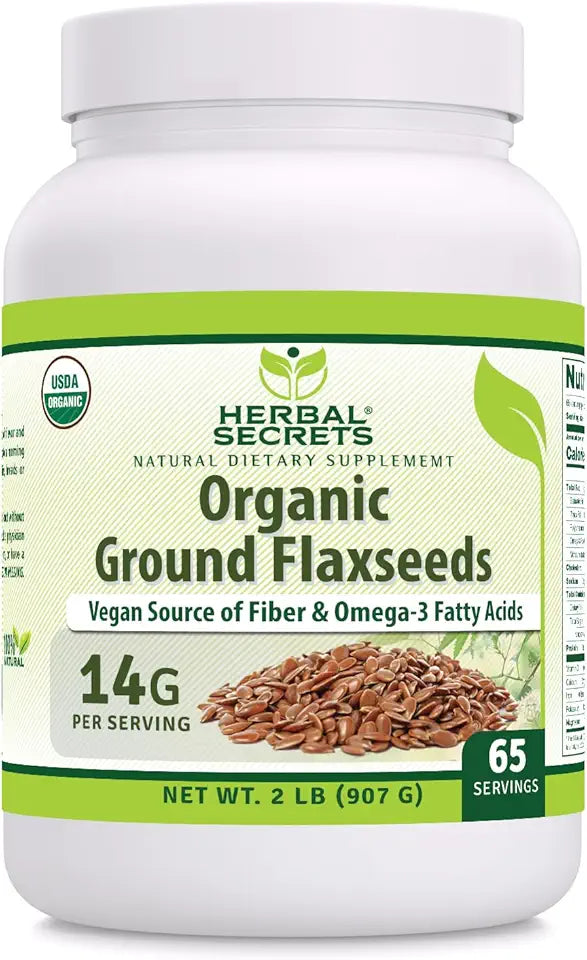 USDA Organic Ground Flaxseeds 2 Lbs Powder C835008