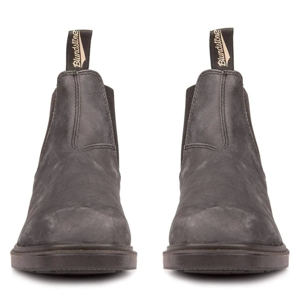 Rustic Black Chisel Toe Boots J855