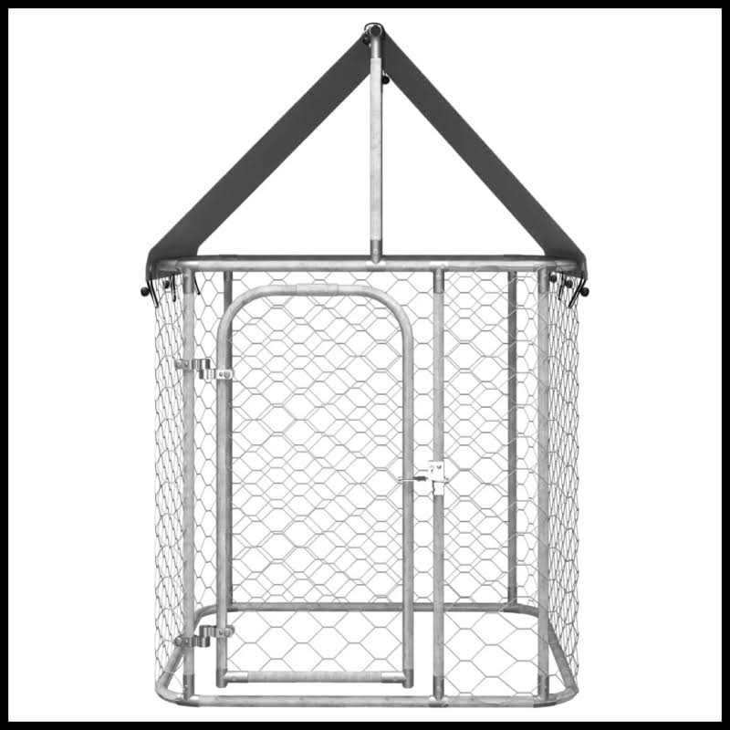 Outdoor Dog Kennel with Roof B797001