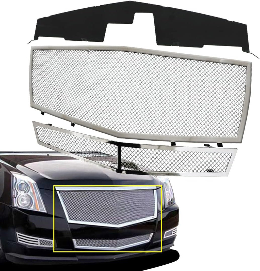 Chrome Stainless Steel Mesh Grille Insert Combo Q699233