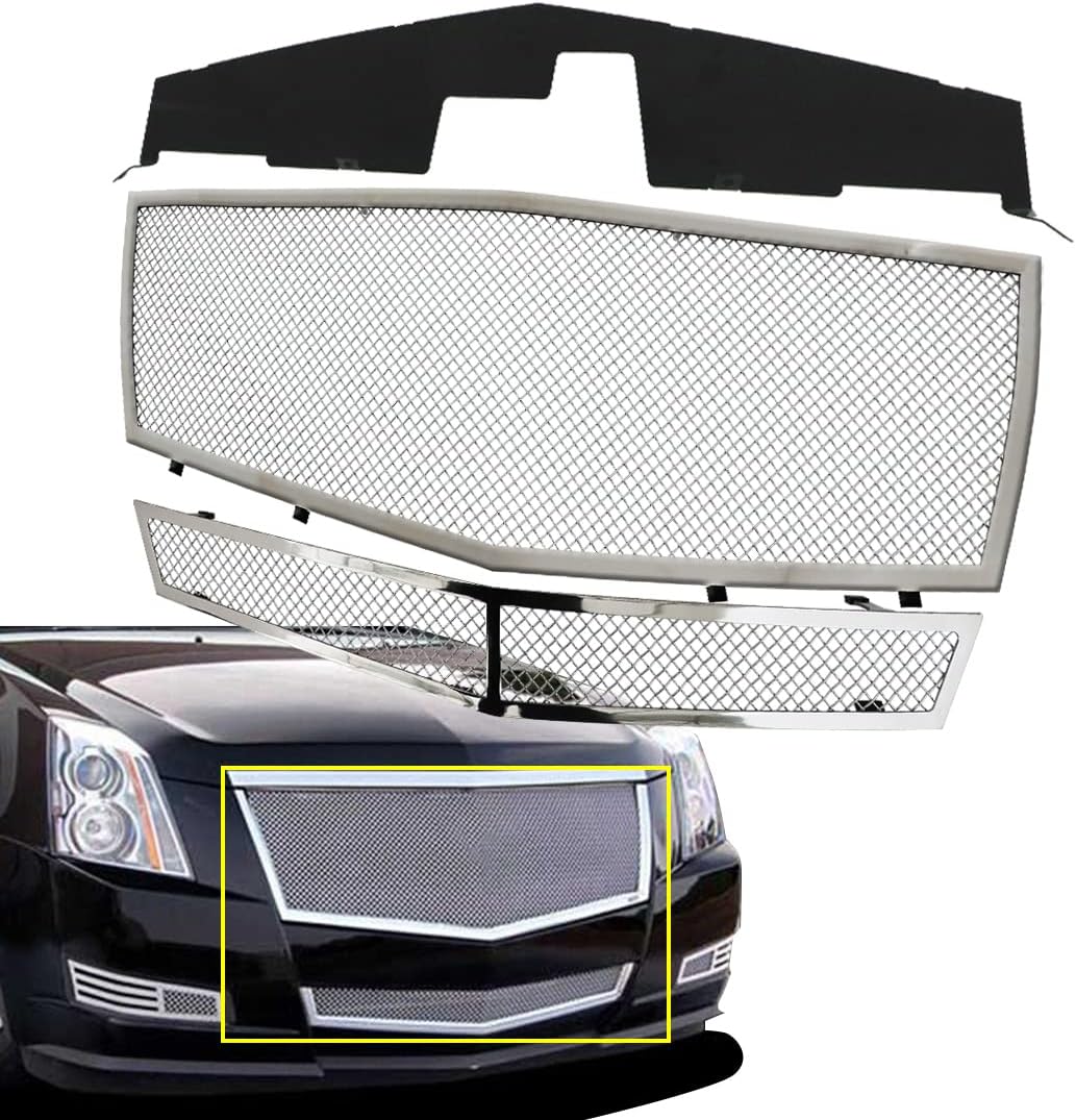 Chrome Stainless Steel Mesh Grille Insert Combo Q699233