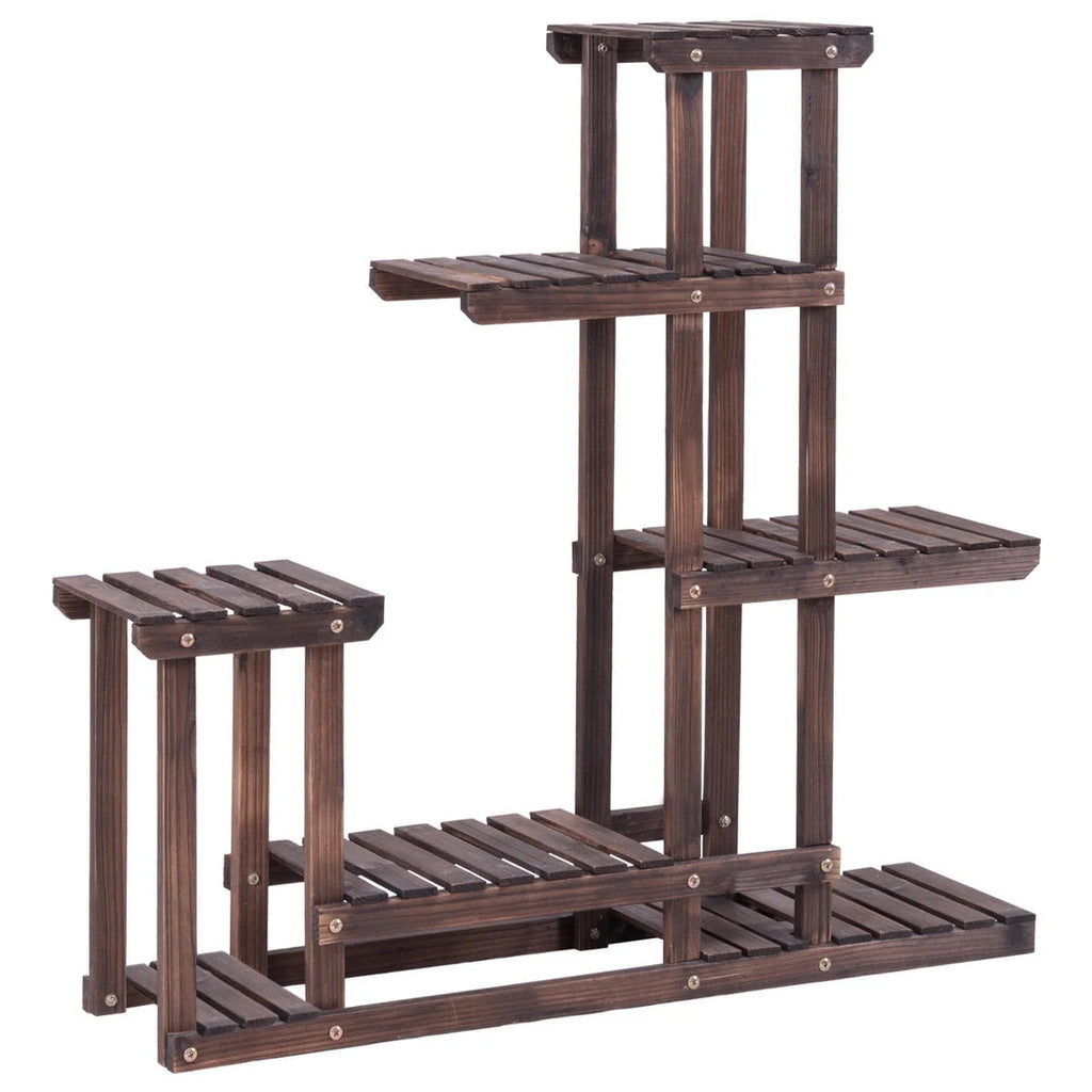 Wooden Plant Stand 6 Shelf T1146