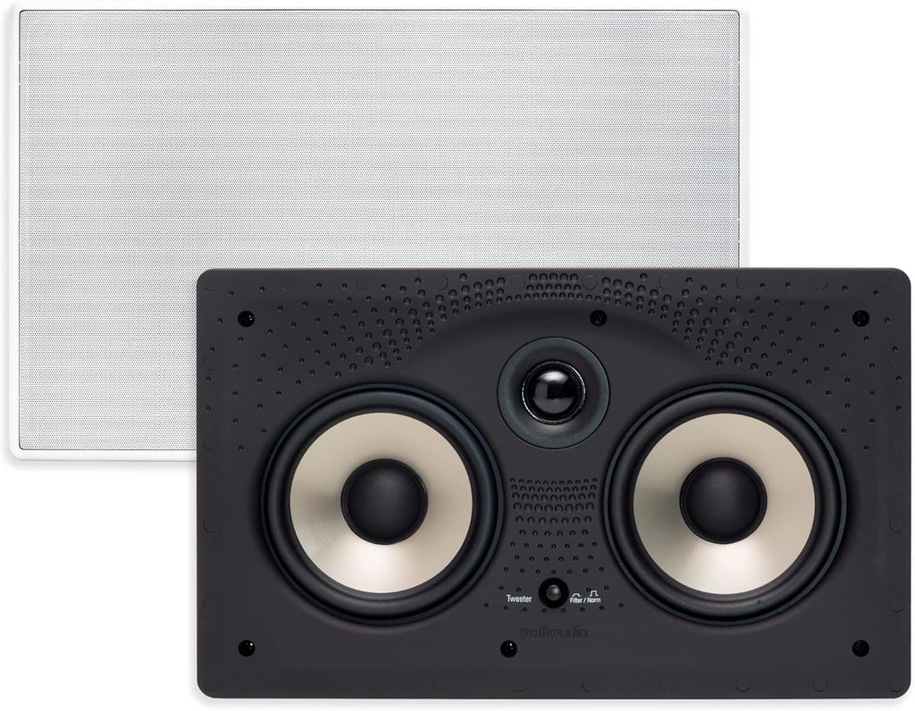 In-Wall Center Channel Speaker with 5.25" Drivers, Paintable Grille Y295413
