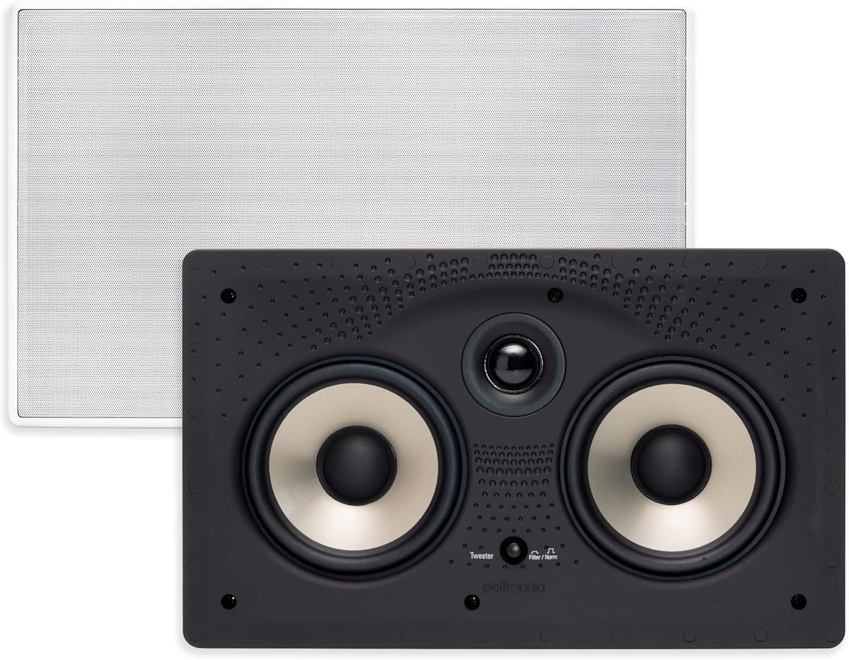 In-Wall Center Channel Speaker with 5.25" Drivers, Paintable Grille Y295413