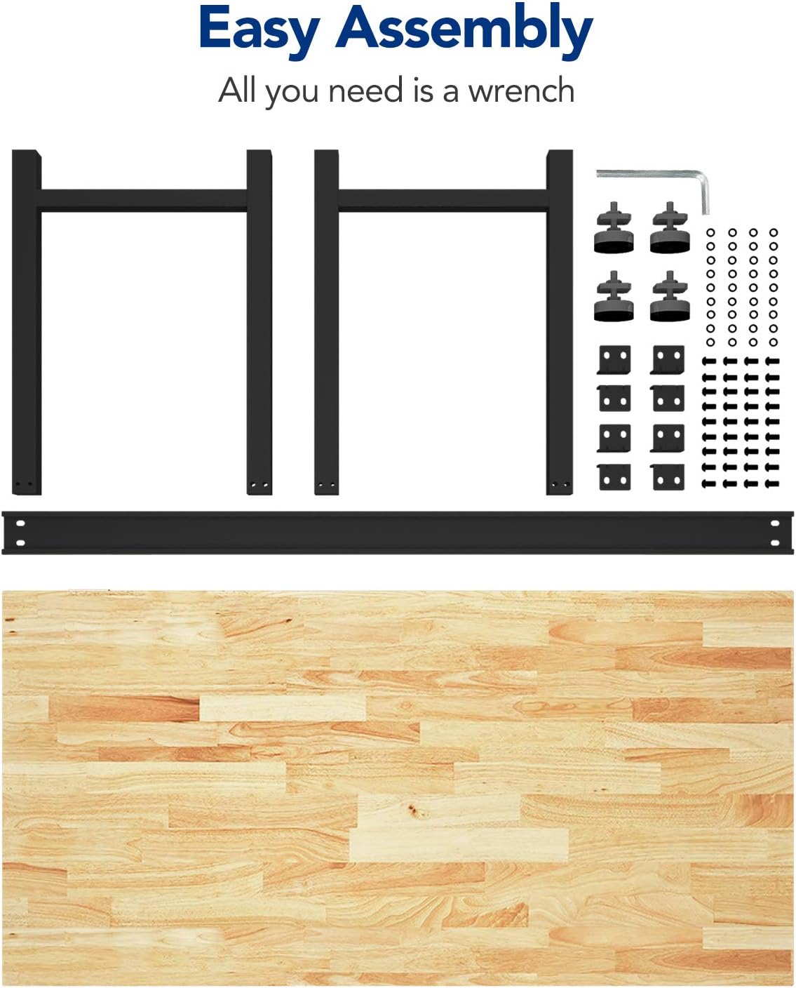 48 x 24 Rubber Wood Work Bench with Drawer P341