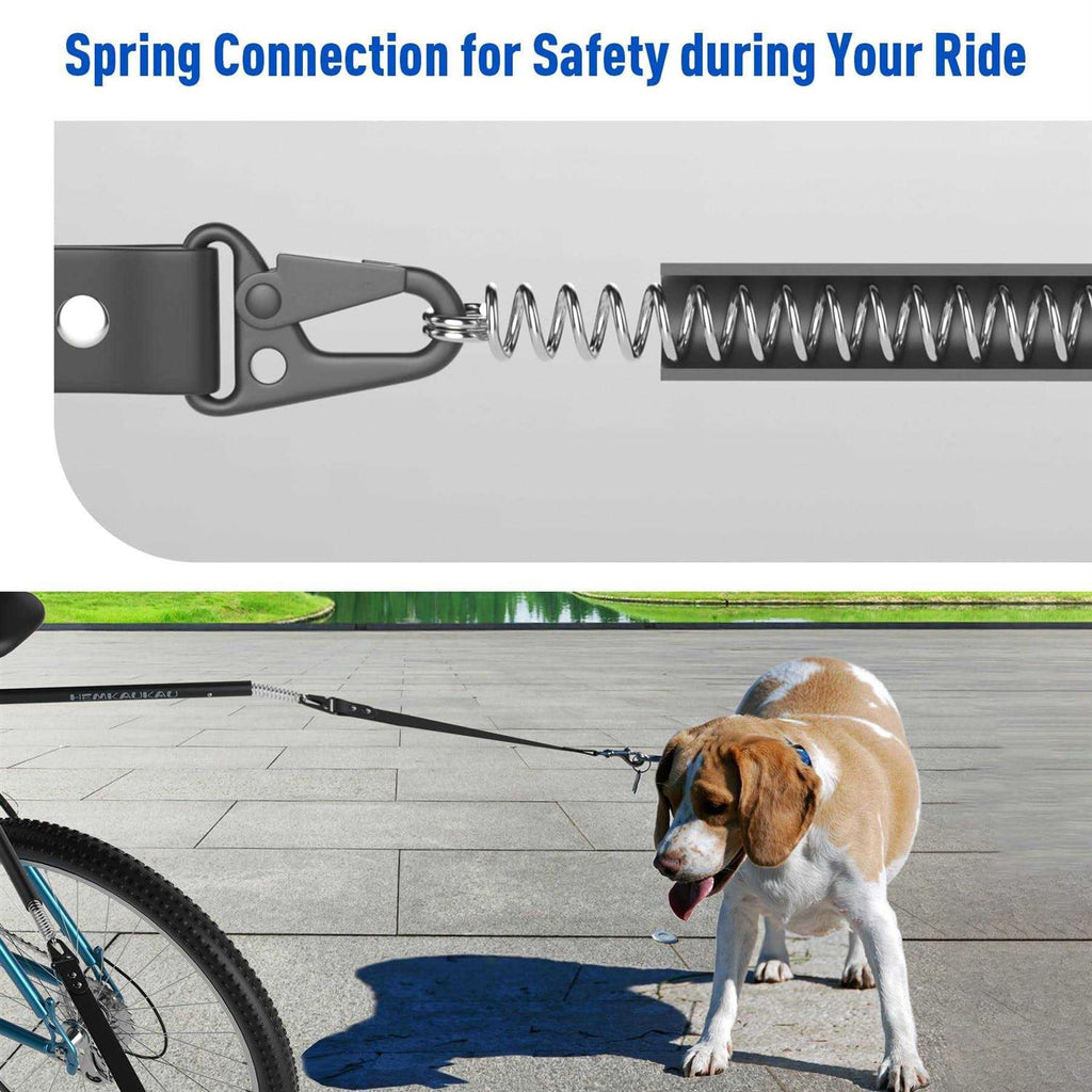 Hands Free Dog Bike Leash for 2 Dogs V884336