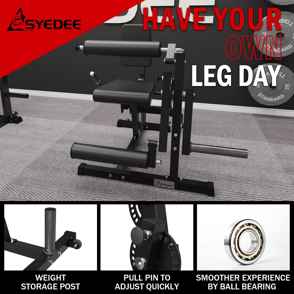 Adjustable Plate Loaded Leg Extension and Curl Machine T3277