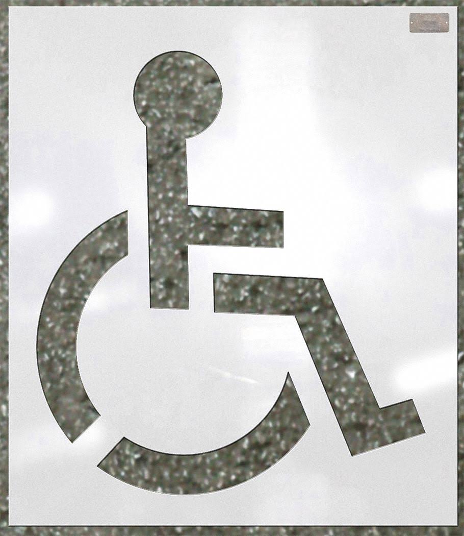 Handicap Stencil, 34 x 34 in. L157