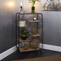 Multi-Tiered Slim Geometric Bookcase L3012