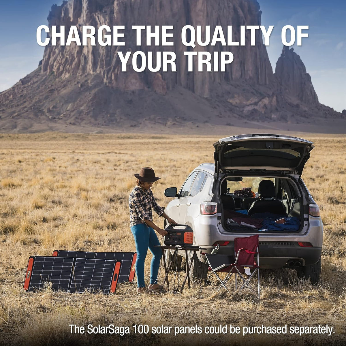 Portable Power Station 1002Wh Solar Generator with 3 AC Outlets Y47864