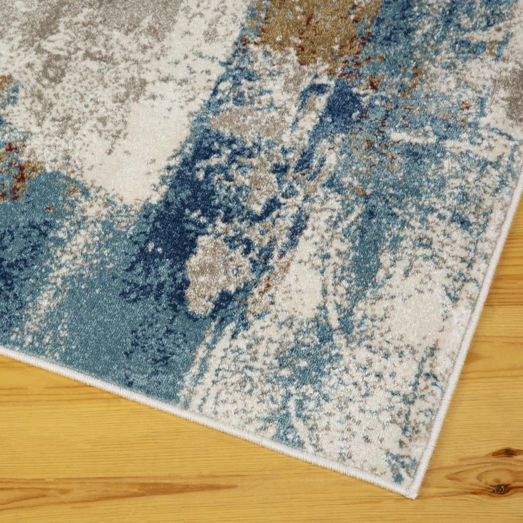 Modern Multicolor 9x12 Abstract Area Rug V883497