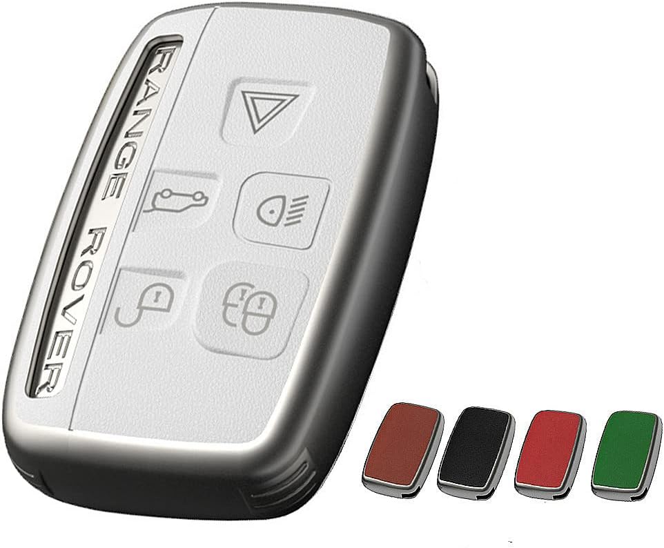 White TPU Car Key Cover Case for Land Rover Jaguar B6003
