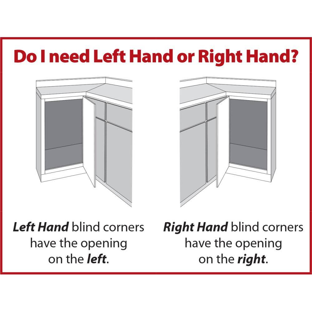 18 in. Blind Corner Swing Out Left Handed Unit G235975