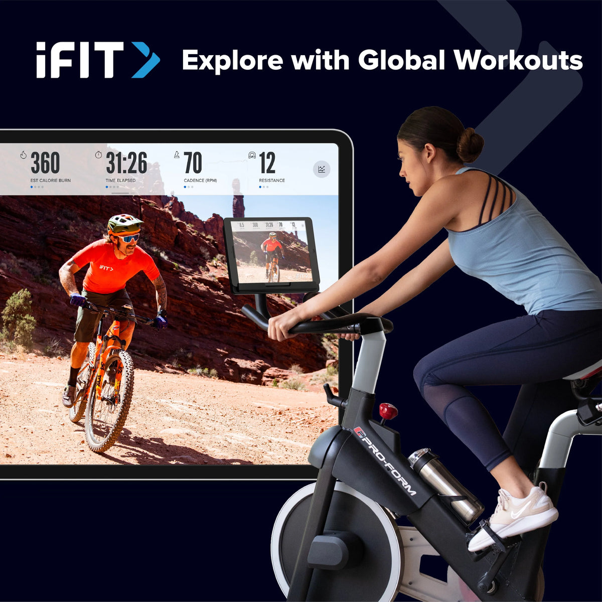 Exercise Bike with Dumbbell Set T503542