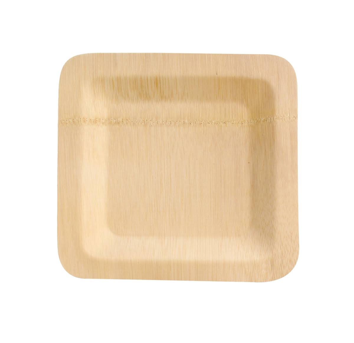 7 x 7 in. Bamboo Veneer Square Plate B33238