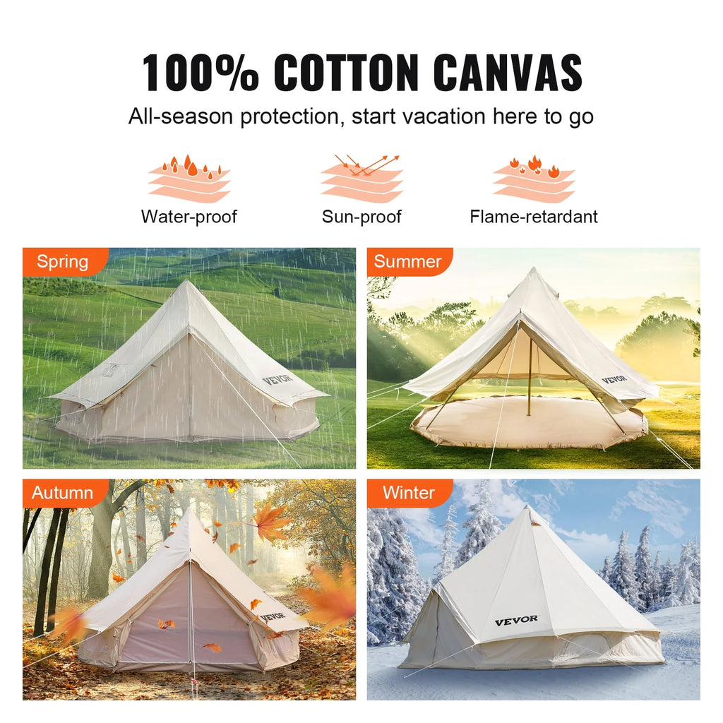 Cotton Canvas Waterproof Bell Tent S2475