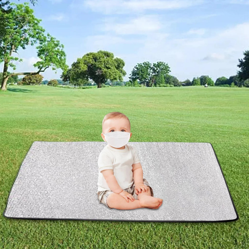 Aluminum Foil Foam Sleeping Mat with Storage Bag 200cmx200cmx0.8cm V945827