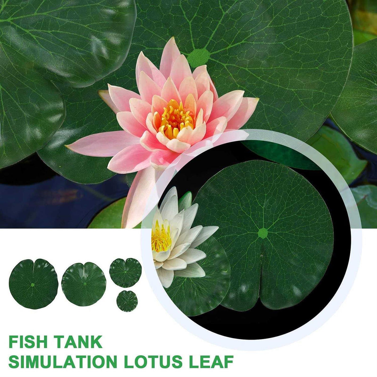 Artificial Lotus Leaves Lily Pads Floating Foam Q988