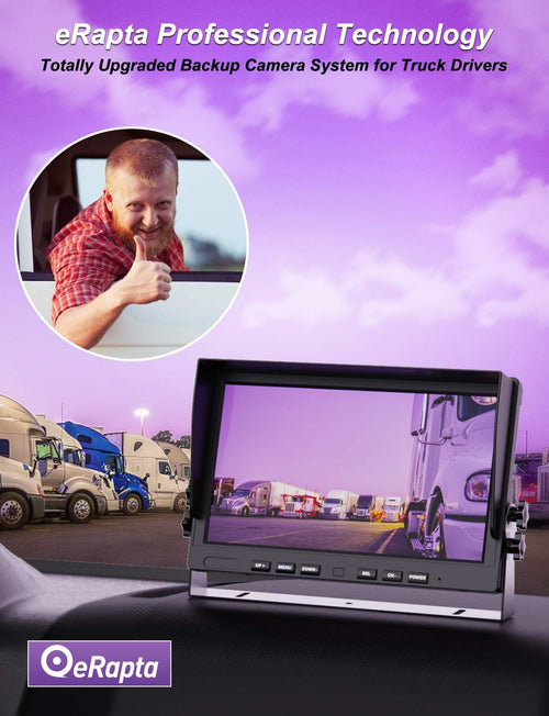10 Monitor 4 Channel Waterproof Backup Camera System V9250