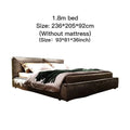 Queen Size Upholstered Bed Frame Grey N332