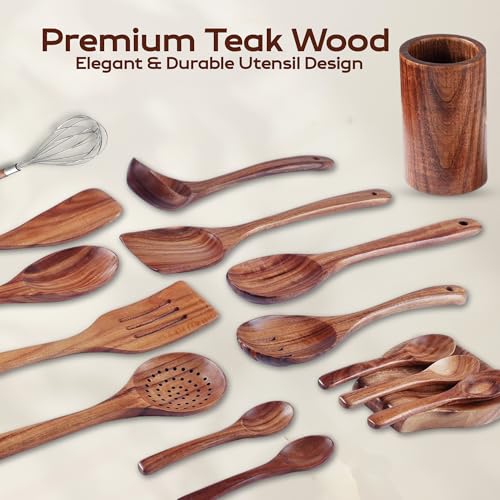 Wooden Spoons and Spatulas 6-Piece Non-Stick Cookware E81821
