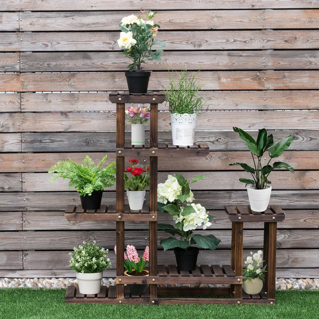 Wooden Plant Stand 6 Shelf T1146