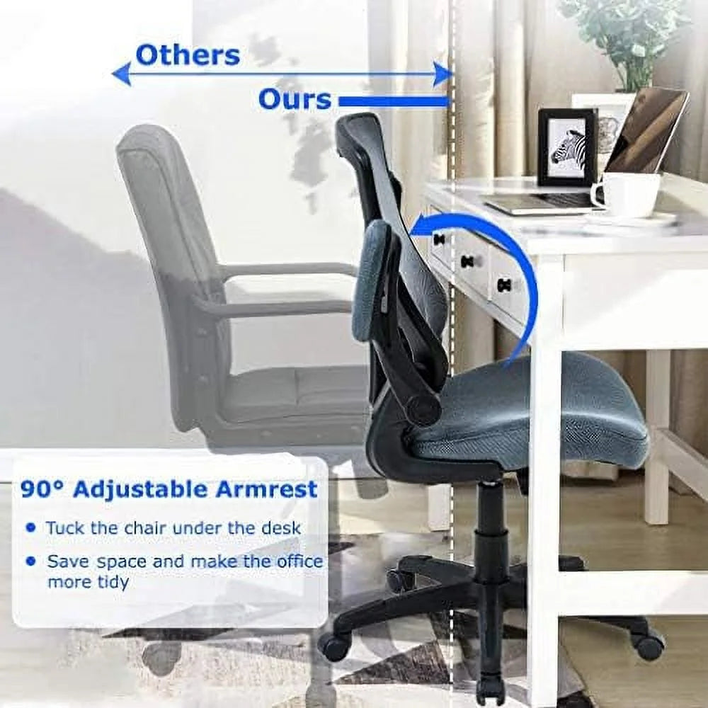 Black Mesh Ergonomic Office Chair with Lumbar Support Q44492