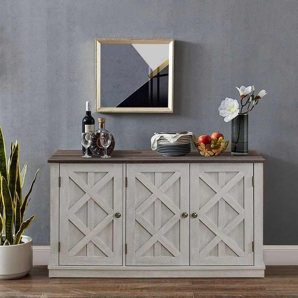 48" Wood Buffet Cabinet with 3 Doors D87526