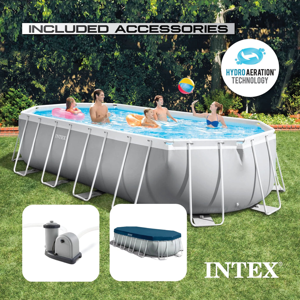 16.5ft x 9ft x 48in Oval Above Ground Pool Set with Pump L223