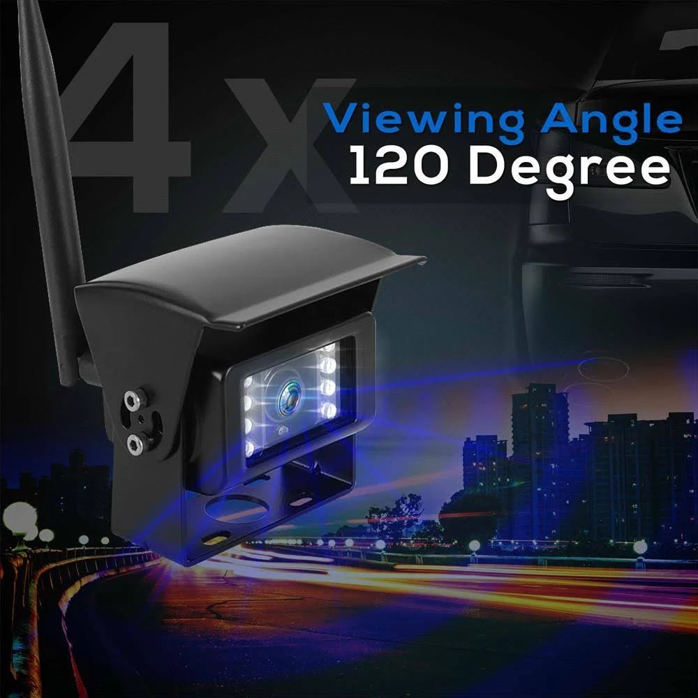 Wireless Vehicle Back-Up Camera Monitor DVR Kit N846