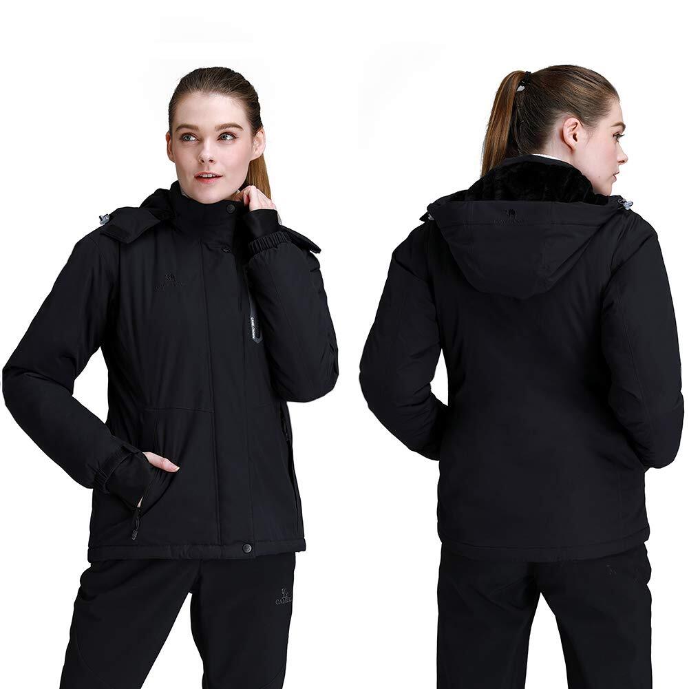 Waterproof Ski Jacket with Detachable Hood H1242