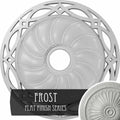 26 5/8x22OD x 4 1/2x22ID x 1 3/8x22P Hand-Painted Frost Ceiling Medallion L71812