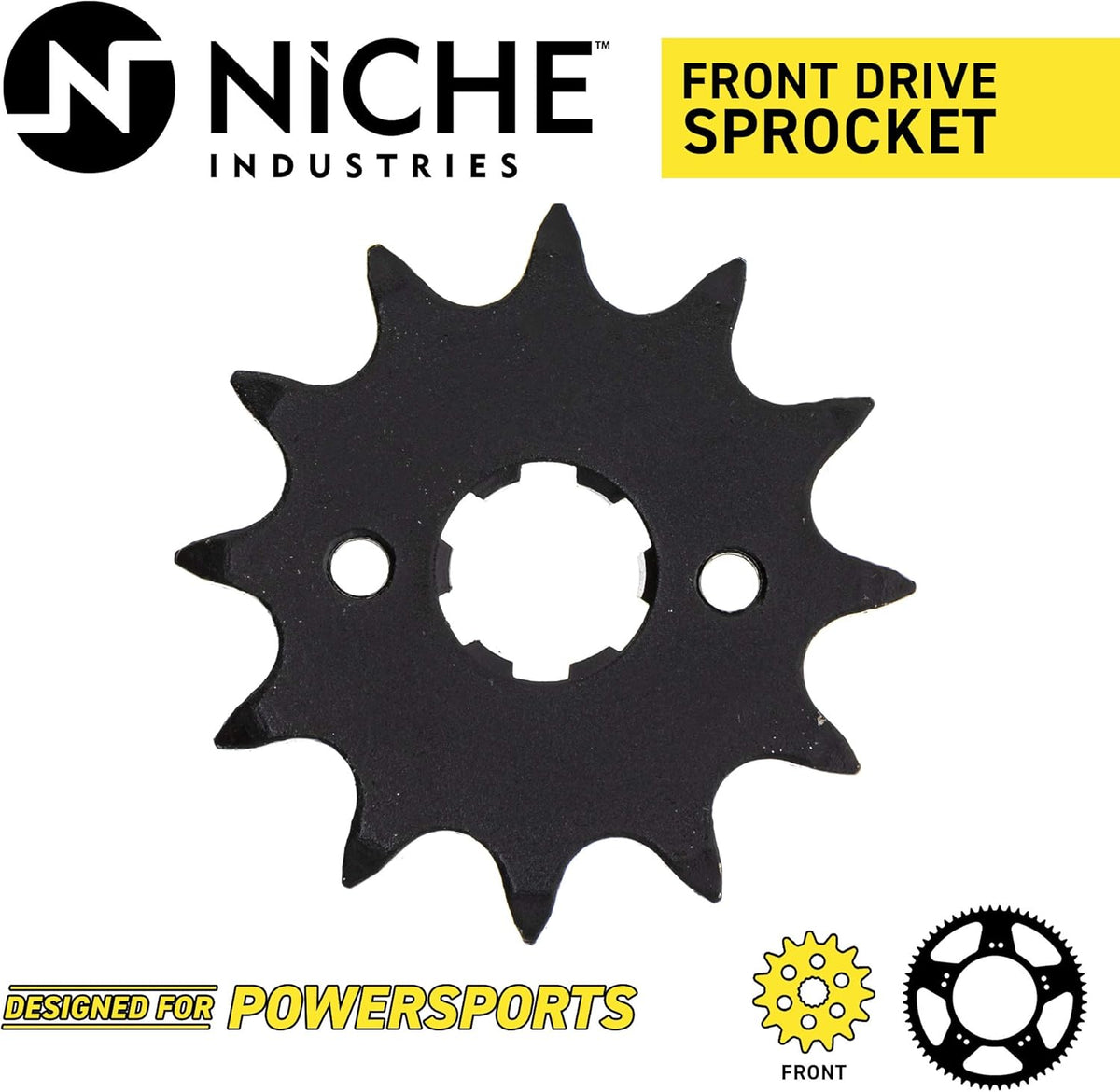 Drive Sprocket Chain Combo Front 12 Rear 42 Tooth 520NZ Standard 88 Links Pack of 2 P8108