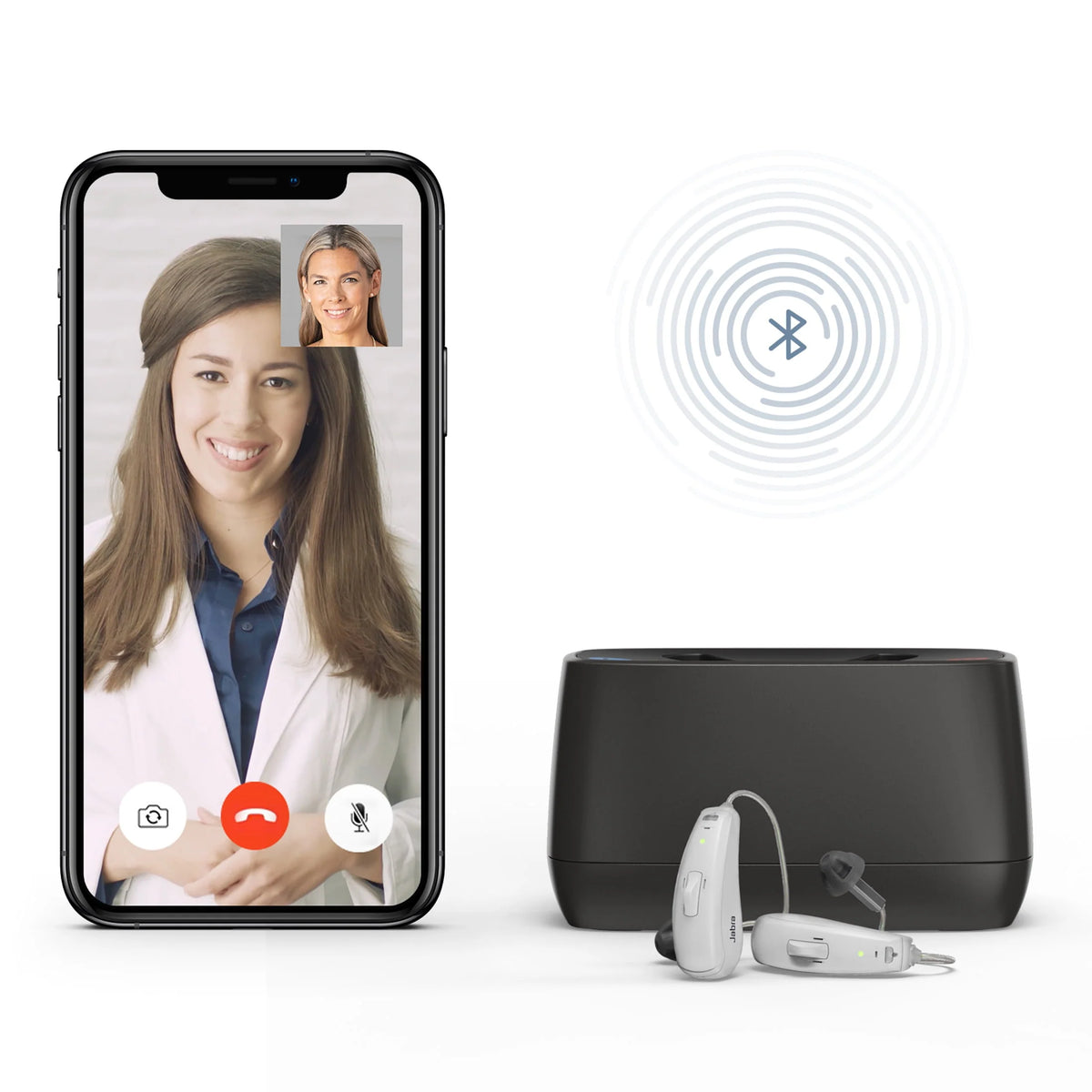 Beige Rechargeable Behind-the-Ear Hearing Aids B2694