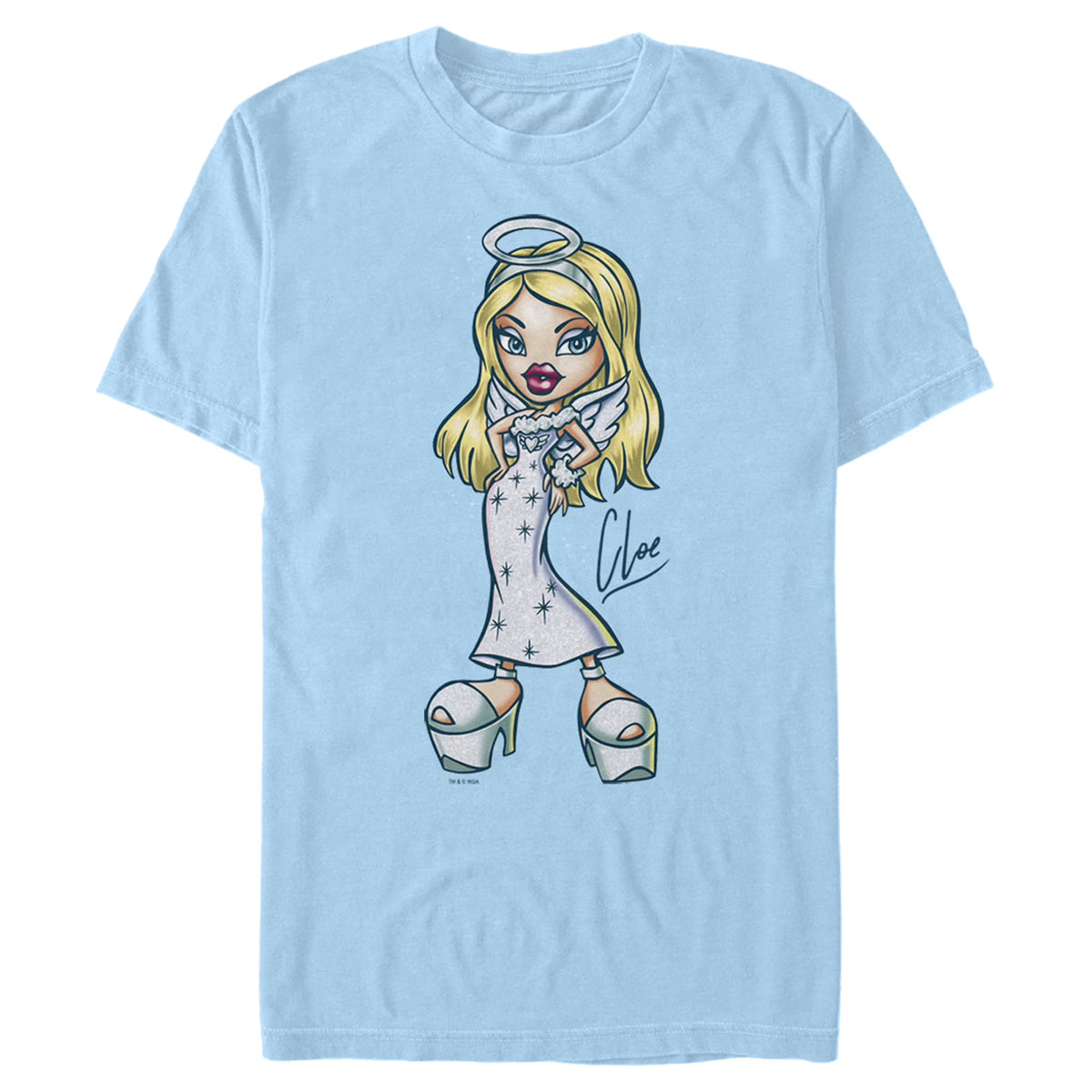 Men's Graphic Tee Light Blue 3X Large N254