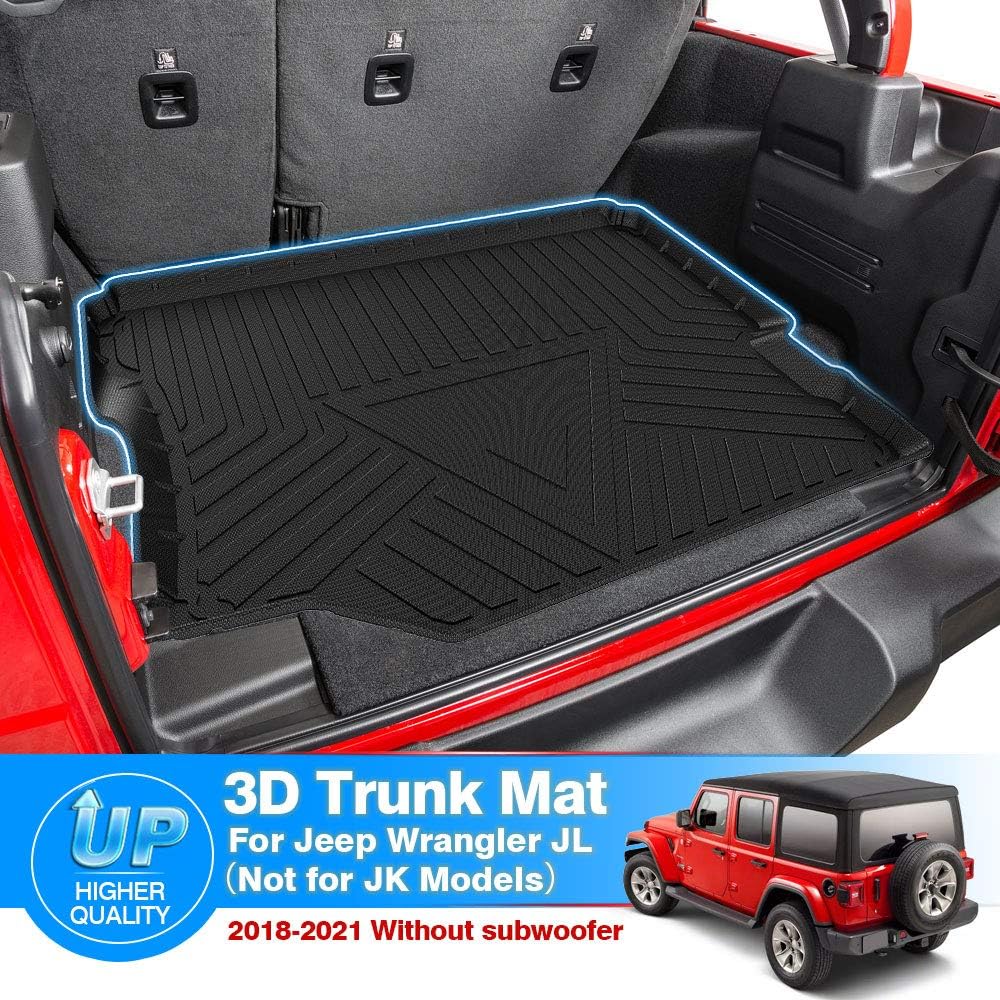 All Weather Trunk Floor Mat for Jeep Wrangler JL Unlimited 4-Door D769