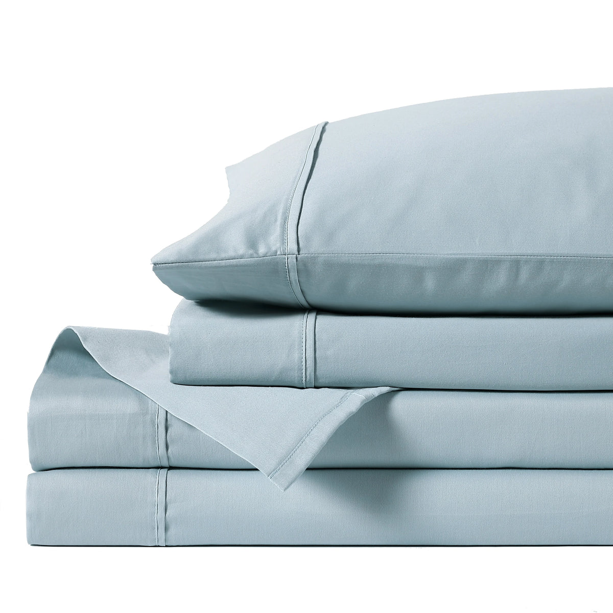 Cotton Sheet Set Queen Blue/Gray Q953