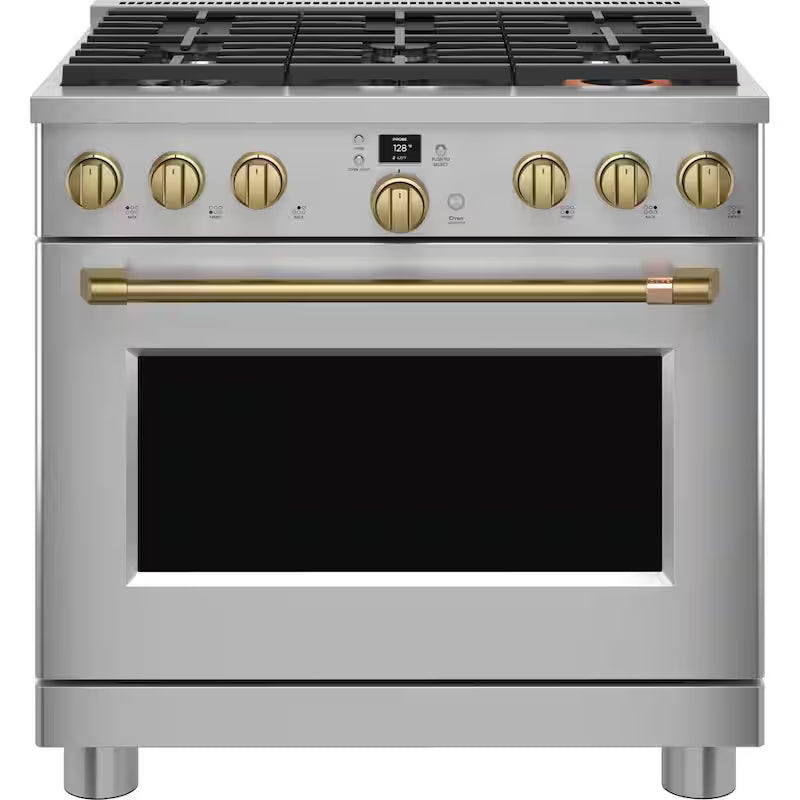 Range and Rangetop Handle and Knob Kit in Brushed Brass C869