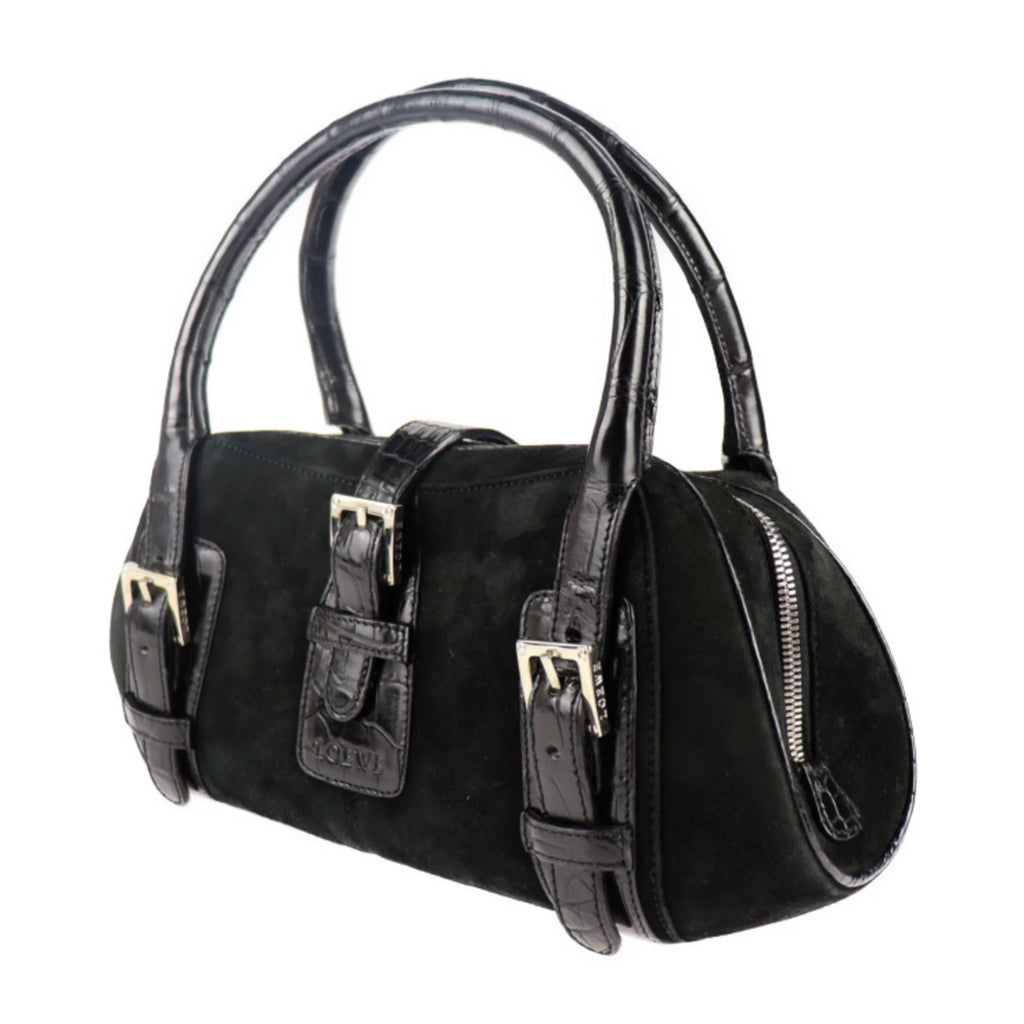 Pre-Owned Leather Suede Handbag P562131