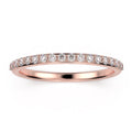 10K rose gold Diamond Moissanite wedding band U262586