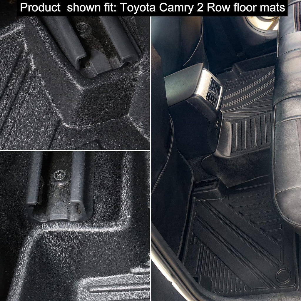 Black Rubber Floor Mats and Cargo Liner for Toyota Camry Y945434