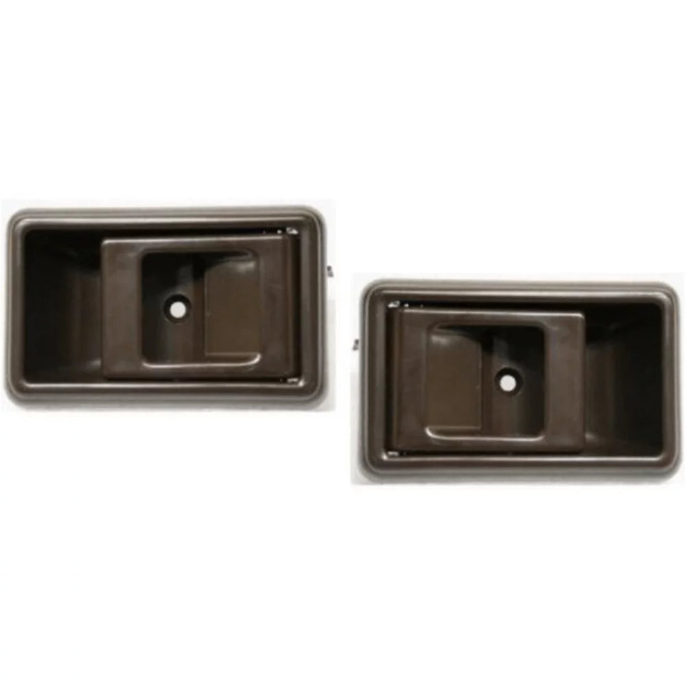 Textured Brown Door Handle Set 2-Pcs O204