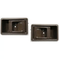 Textured Brown Door Handle Set 2-Pcs O204