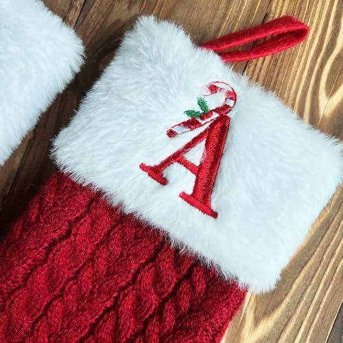 8 Inches Mini Embroidered Plush Knitted Christmas Stocking G97808